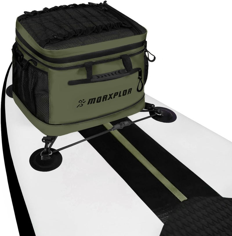 MORXPLOR Waterproof PVC Material Paddleboard Cooler Deck Bag,40 cans Sup Deck Cooler Bag,Cooler Bag for Paddleboard,Lunch Box Cooler Insulated Bag,Camping Cooler Bag,Kayak Cooler Bag - Image 1